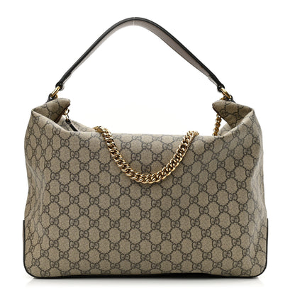 Gucci GG Supreme Monogram Large Linea A Hobo Light Brown 1 of 9