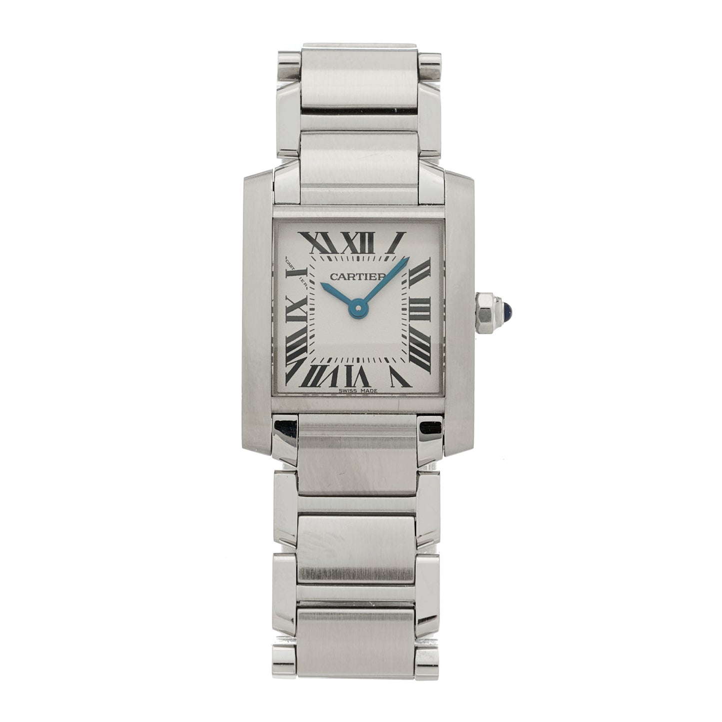 Stainless Steel 20mm Tank Francaise Quartz Watch
