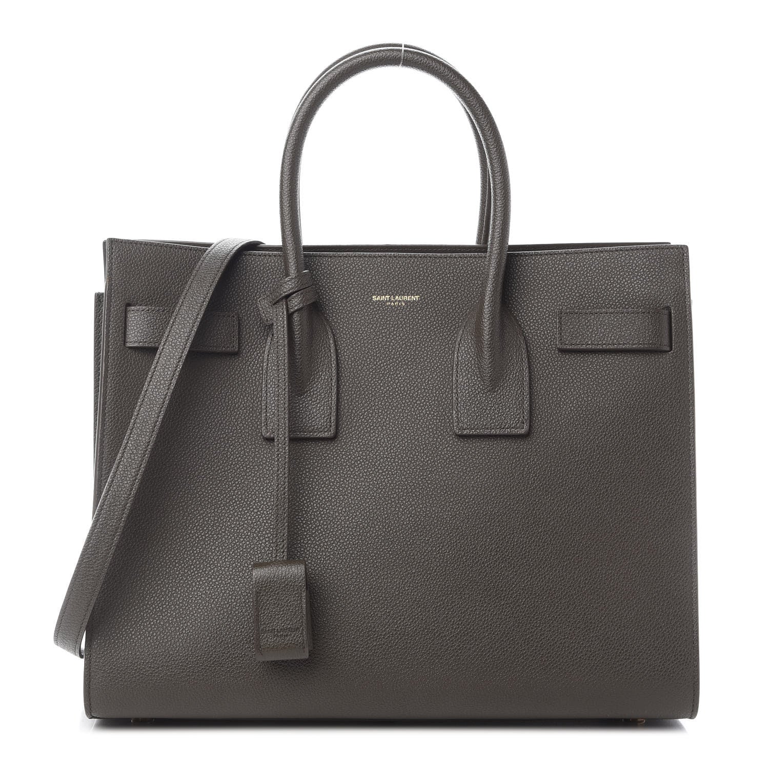 Saint Laurent Grained Calfskin Small Sac De Jour Dark Anthracite 1 of 12