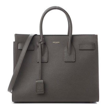Saint Laurent Grained Calfskin Small Sac De Jour Dark Anthracite 1 of 12