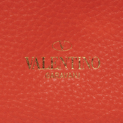 Valentino Garavani Grained Calfskin Medium Rockstud Backpack Coral 6 of 8