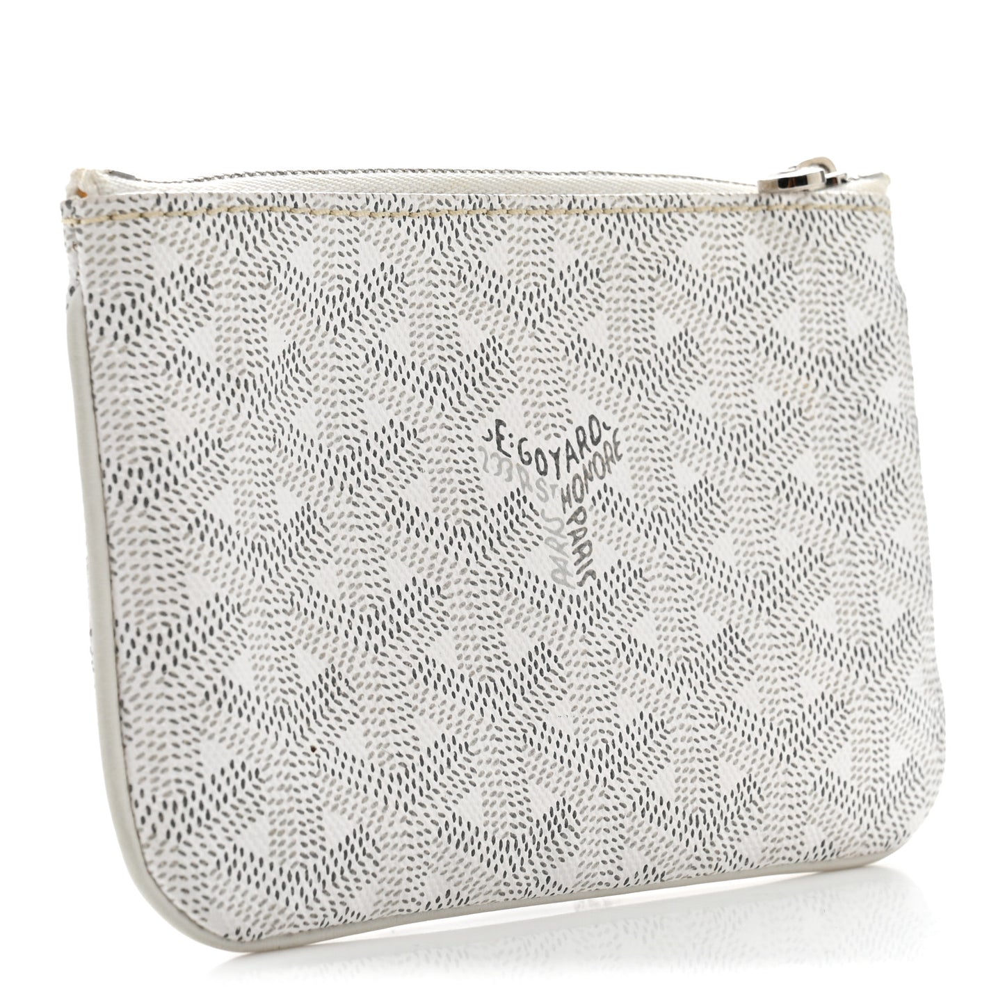 Goyardine Senat Pochette PM White