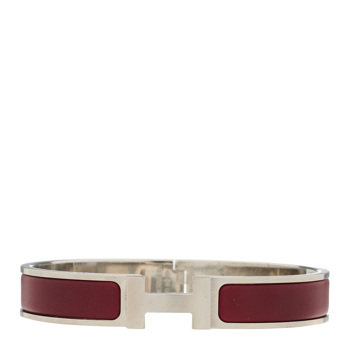Matte Enamel Narrow Clic Clac HH Bracelet GM Rouge H