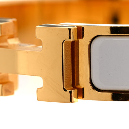 Hermes Enamel Narrow Clic Clac H Bracelet PM White 5 of 6