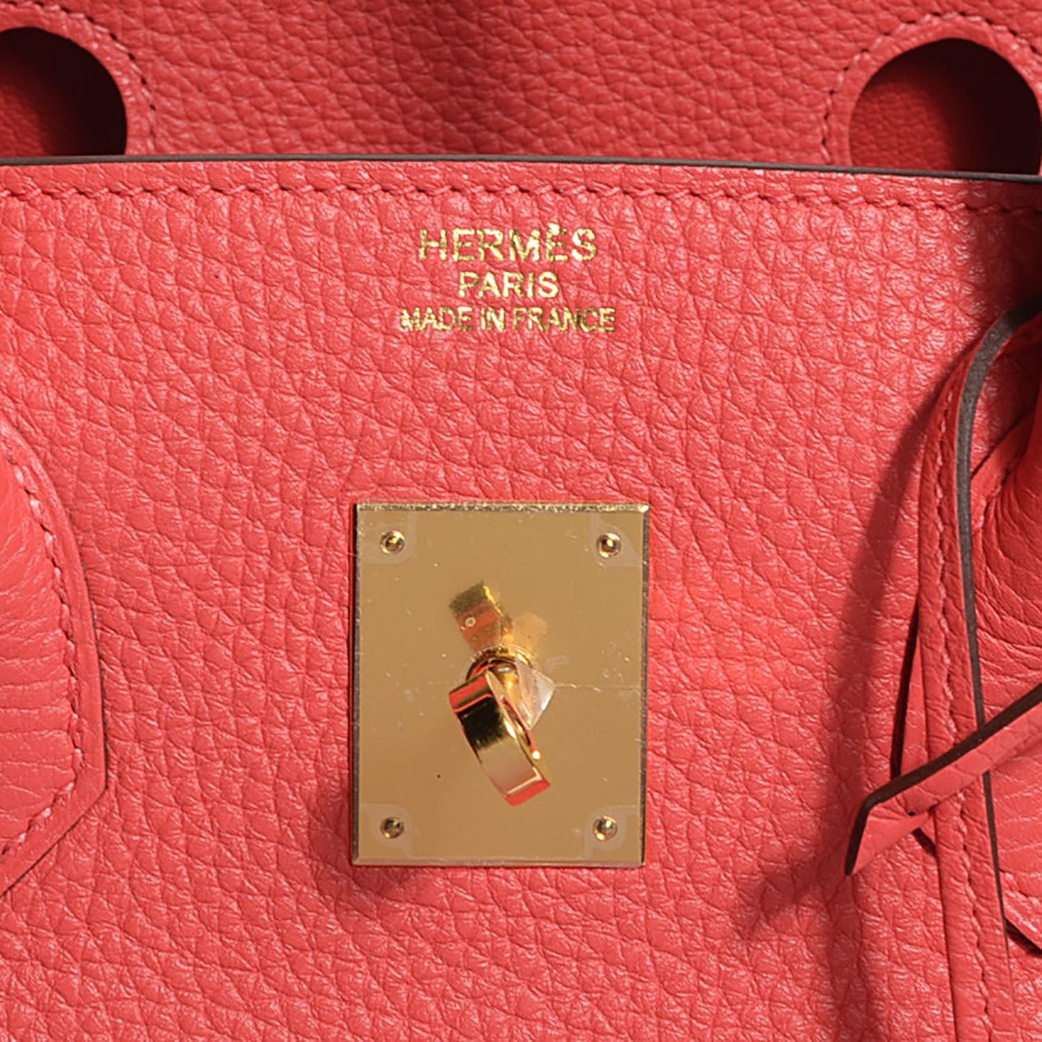 Hermes Taurillon Clemence Birkin 35 Rouge Pivoine 9 of 23