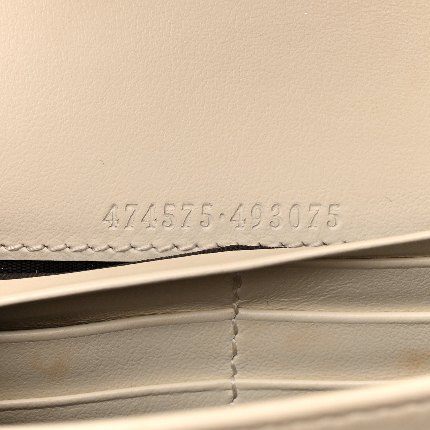 Gucci Calfskin Matelasse GG Marmont Chain Wallet Mystic White 7 of 13