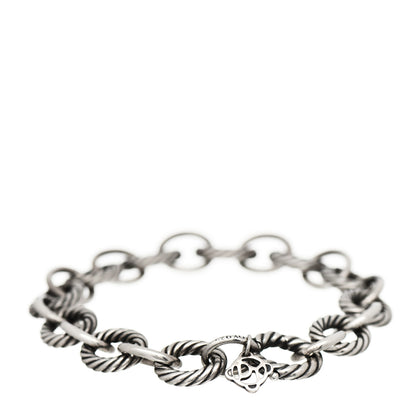 David Yurman Sterling Silver 10mm Medium Oval Link Bracelet 2 of 3