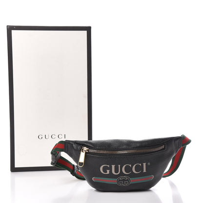 Gucci Grained Calfskin Small Logo Belt Bag Black 11 of 11