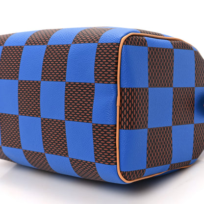Louis Vuitton Damier Pop Speedy Bandouliere 25 Blue 9 of 12