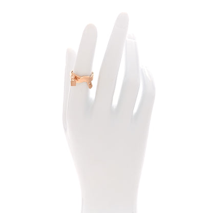 Hermes 18K Rose Gold Kelly Gavroche Ring 51 5.75 2 of 6