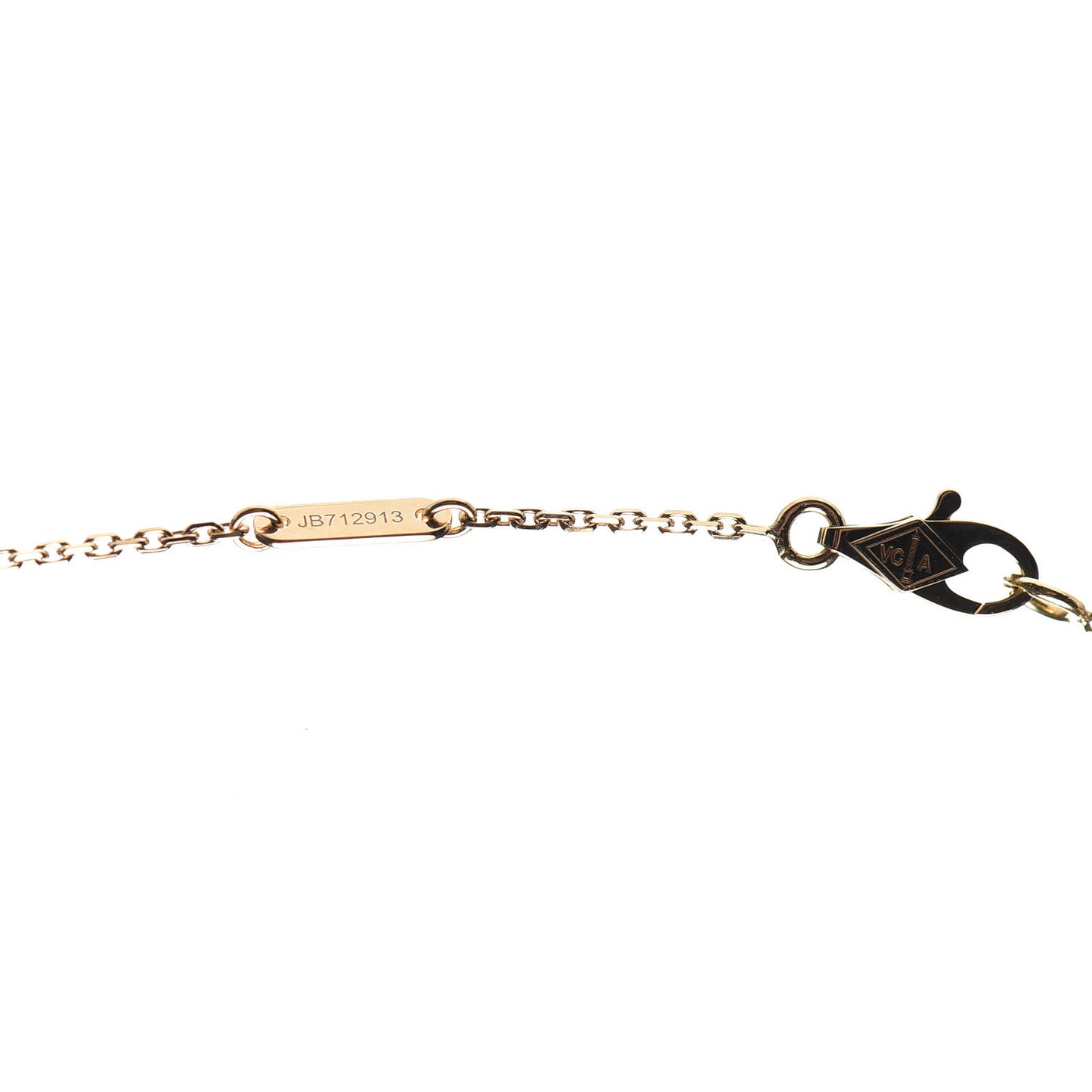18K Yellow Gold Mother of Pearl Sweet Alhambra Pendant Necklace
