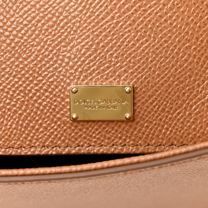 Dolce & Gabbana Dauphine Medium Miss Sicily Satchel Caramello 6 of 9