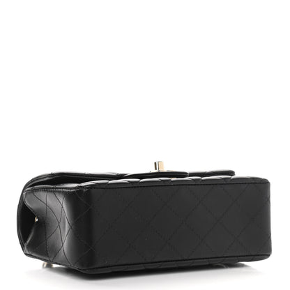 Chanel Lambskin Quilted Mini Rectangular Flap Black 4 of 11