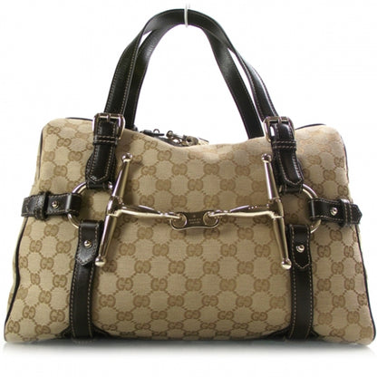 Gucci Monogram 85th Anniversary Boston Tote Brown 1 of 10