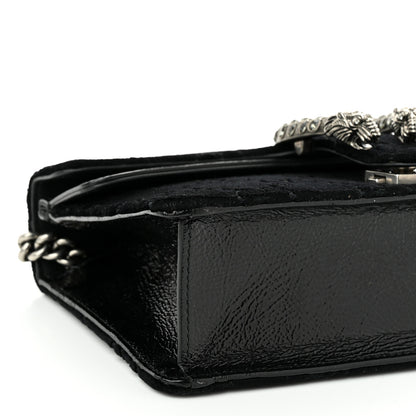 Gucci Velvet Skipper Crystal GG Monogram Small Dionysus Shoulder Bag Black Black Diamond 9 of 10