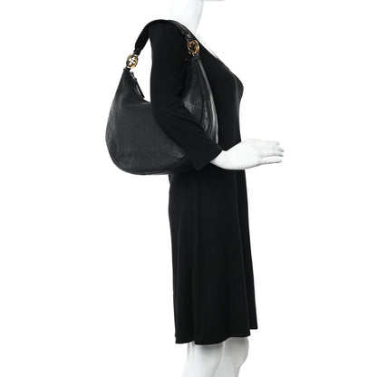 Gucci Guccissima Medium GG Twins Hobo Black 2 of 12