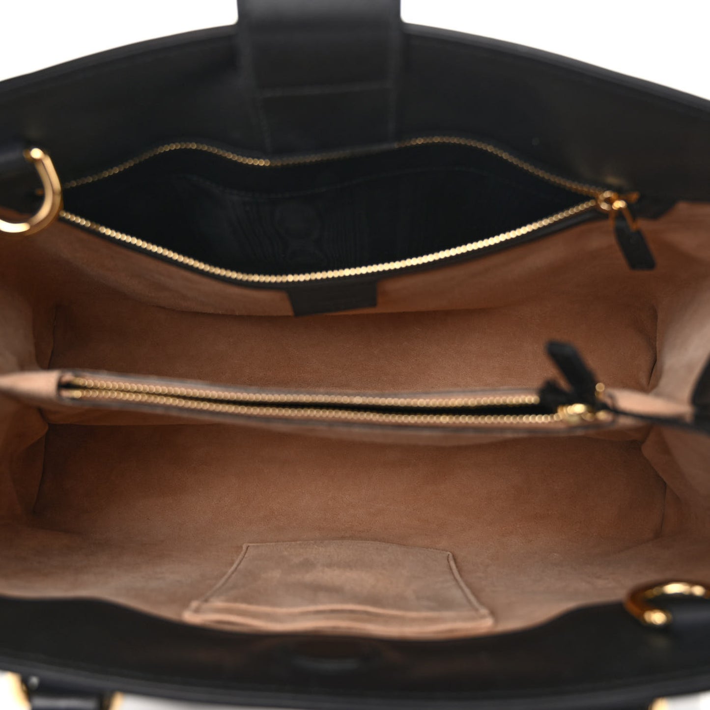 Calfskin Large Sylvie Top Handle Tote Black