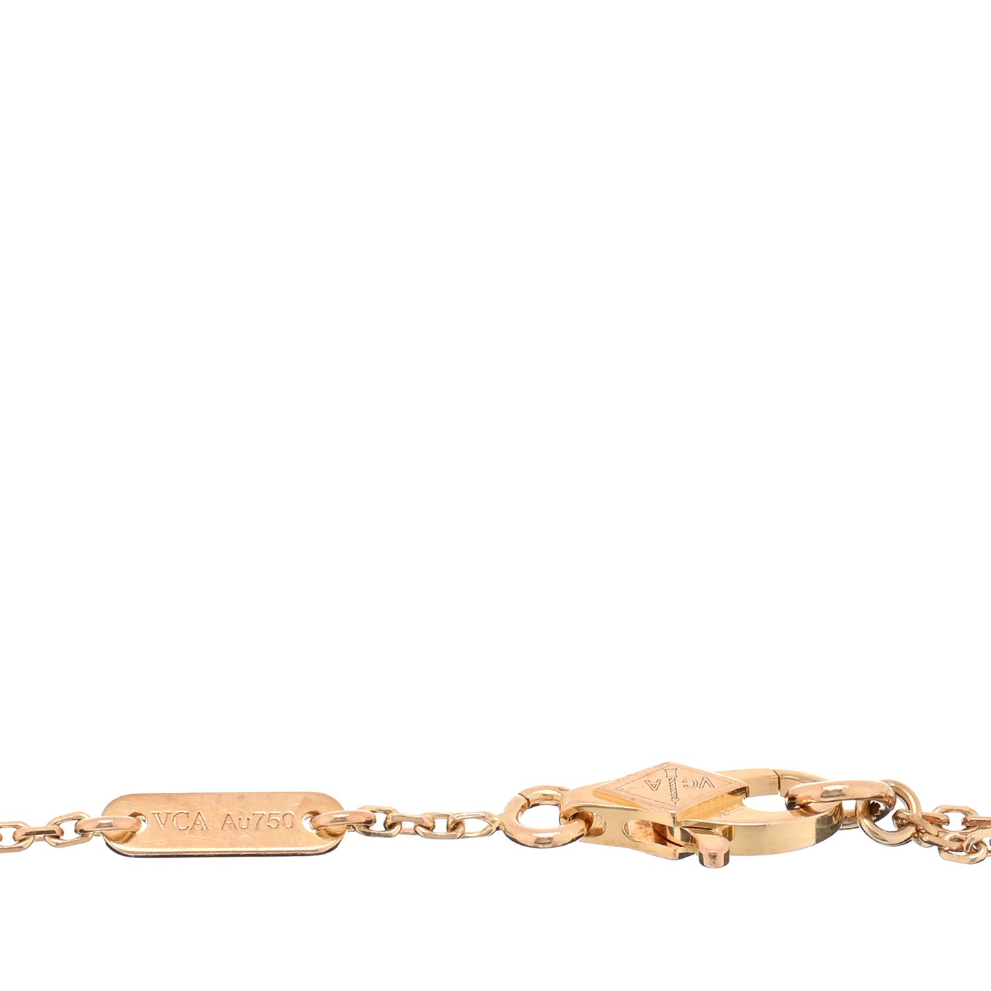18K Rose Gold Carnelian Sweet Alhambra Bracelet