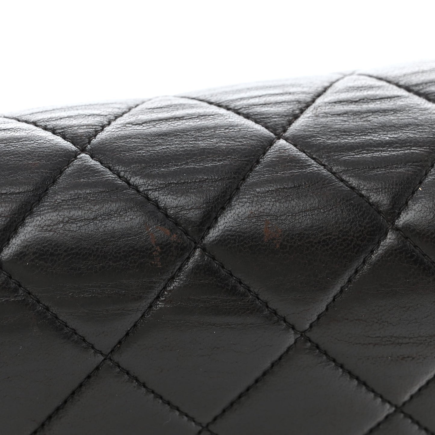 Lambskin Quilted Medium Double Sided Flap Black