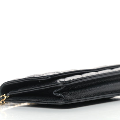 Chanel Caviar Quilted Wallet On Chain WOC Black 9 of 12