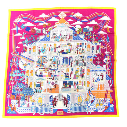 Hermes Cashmere Silk La Maison des Carres Shawl 140 1 of 5