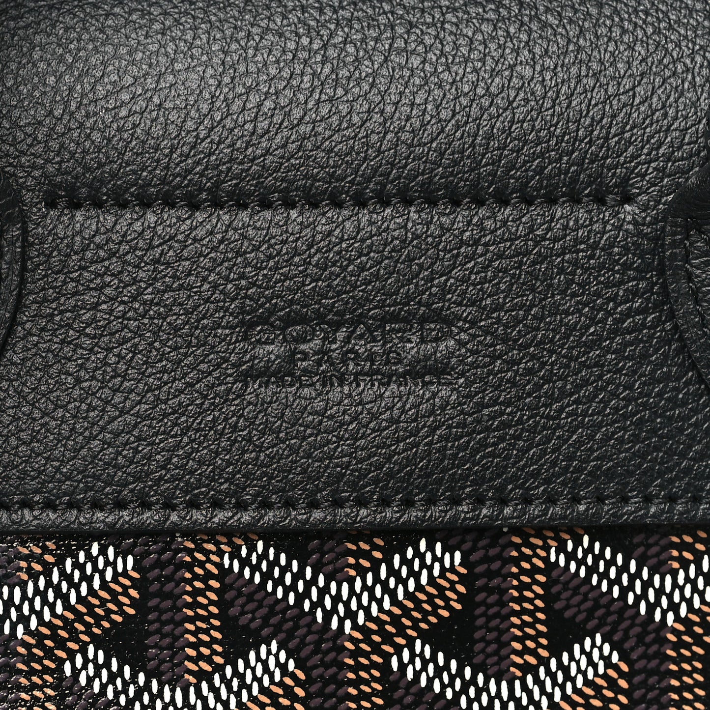 Goyardine Calfskin Mini Alpin Backpack Black