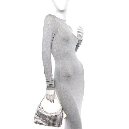 Prada Satin Crystal Mini Re-Edition 2000 Bag White 2 of 9