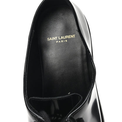 Saint Laurent Vitello Ruinart Mens Marlo 20 Derby 42 Black 8 of 10
