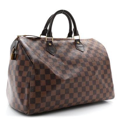Louis Vuitton Damier Ebene Speedy 35 3 of 10
