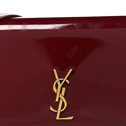 Saint Laurent Patent Monogram Phone Holder Crossbody Chataigne 7 of 9