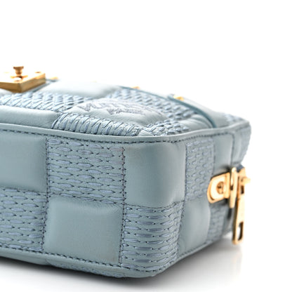 Louis Vuitton Lambskin Damier Quilt Troca PM Glacier 9 of 9