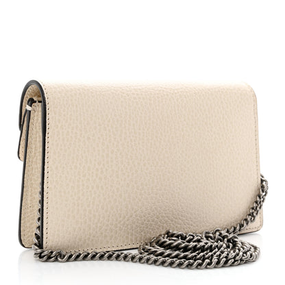 Gucci Dollar Calfskin Crystal Super Mini Dionysus Shoulder Bag Mystic White Black Diamond 3 of 10