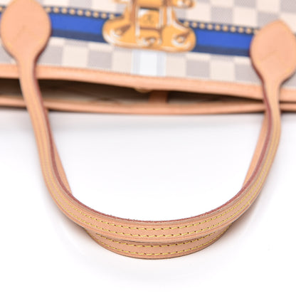 Louis Vuitton Damier Azur Summer Trunks Mykonos Neo Neverfull MM 10 of 14