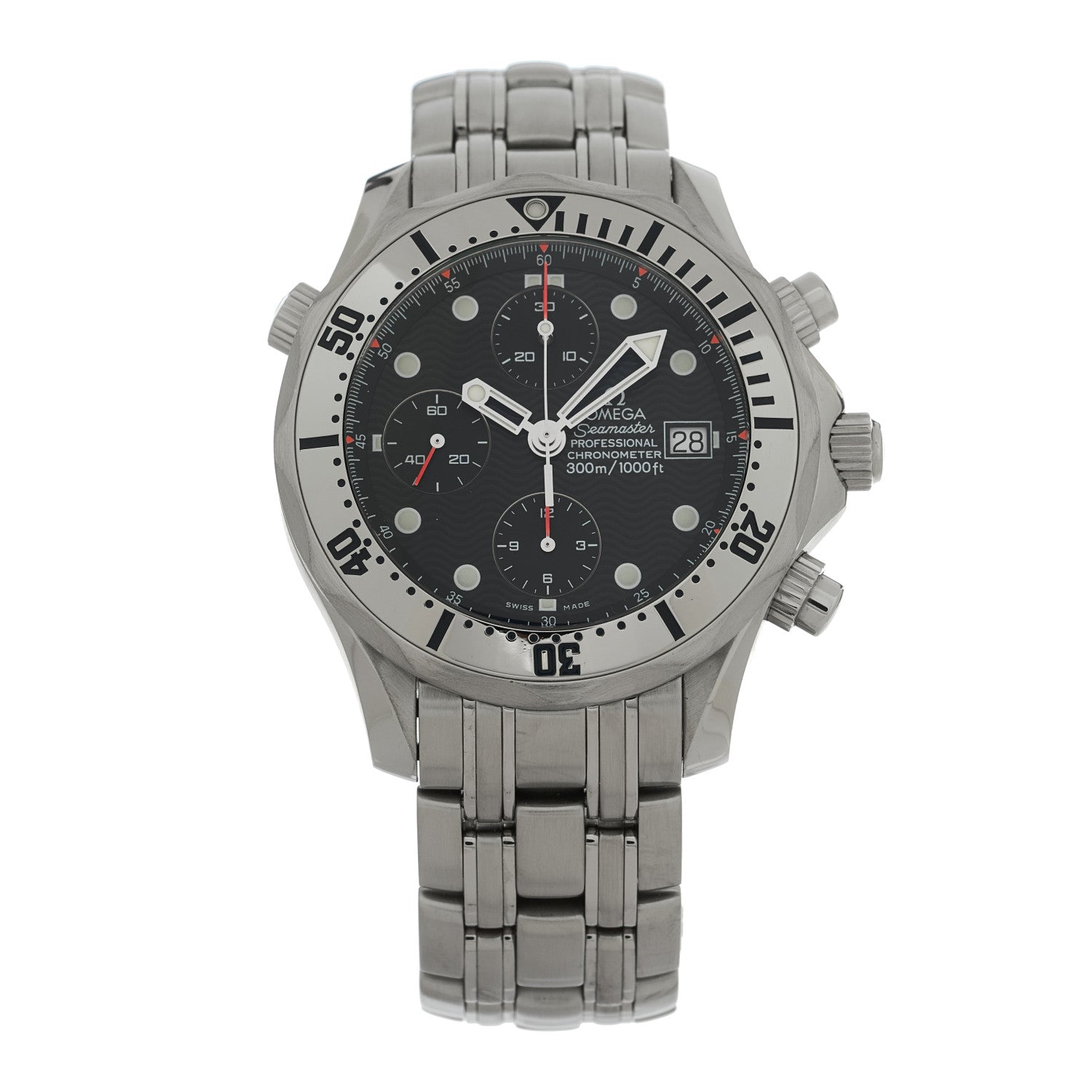 Omega Stainless Steel 42mm Seamaster 300M Chronograph Diver Automatic Watch Black 2598.80.00 1 of 5
