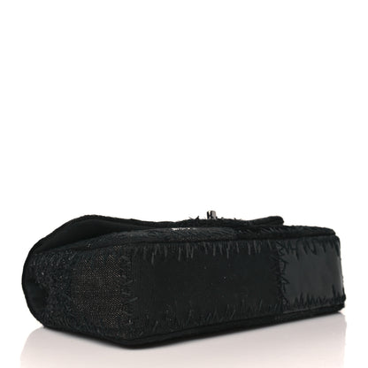 Chanel Tweed Patchwork Medium Single Flap Black 4 of 10