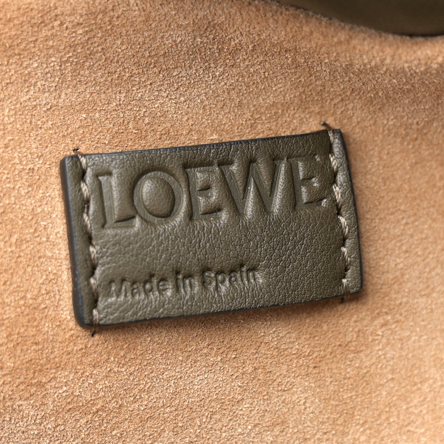 Loewe Nappa Calfskin Medium Flamenco Knot Clutch Avocado Green 6 of 10
