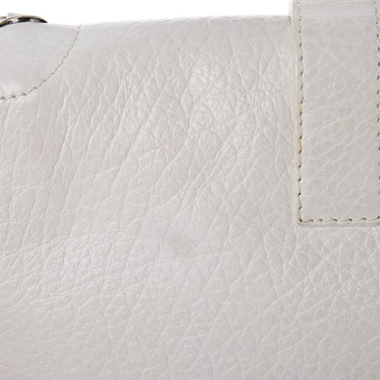 Chanel Calfskin Mademoiselle Flap Shoulder Bag White 9 of 11