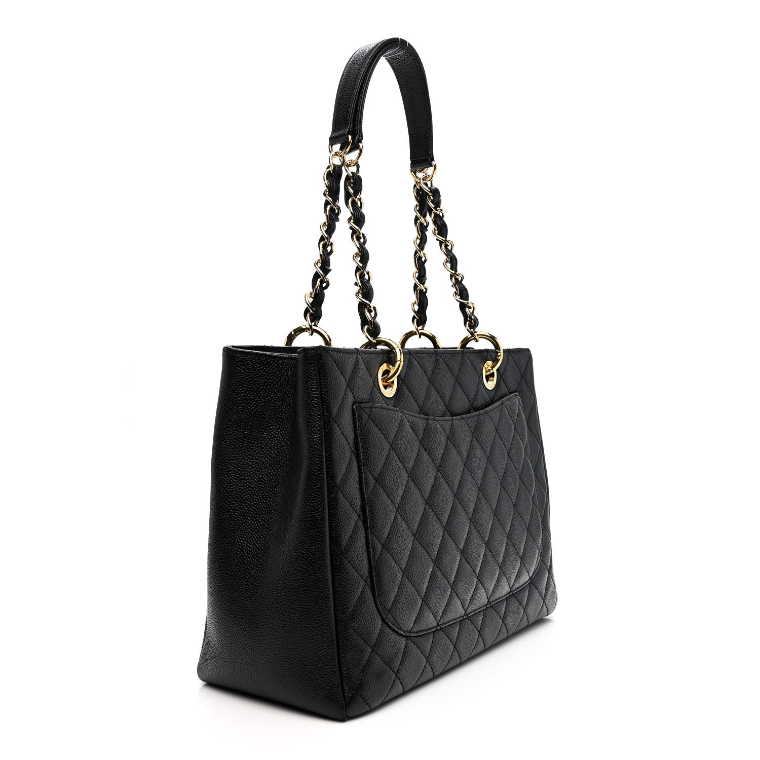 Chanel Caviar Quilted Grand Shopping Tote GST Black 3 of 13