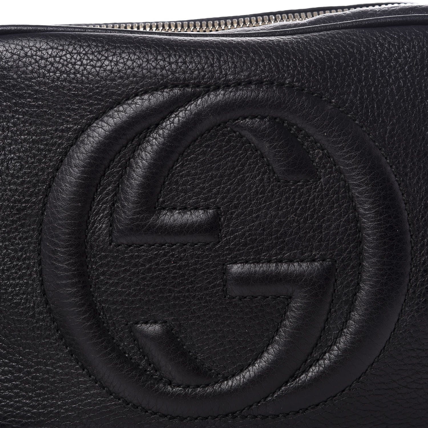 Gucci Pebbled Calfskin Small Soho Disco Bag Black 8 of 8