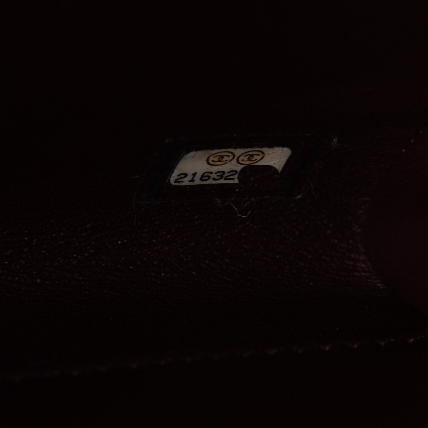 Calfskin Quilted Brasserie Gabrielle Menu CC Clutch Dark Red