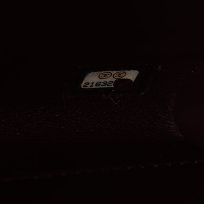 Chanel Calfskin Quilted Brasserie Gabrielle Menu CC Clutch Dark Red 7 of 8