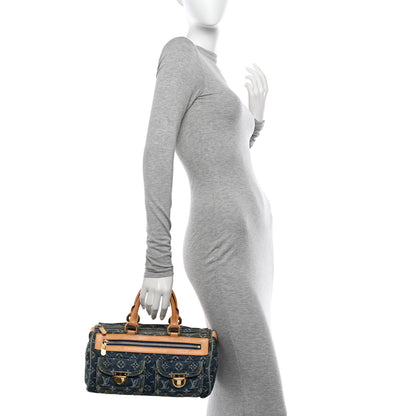 Louis Vuitton Monogram Denim Neo Speedy Blue 2 of 14