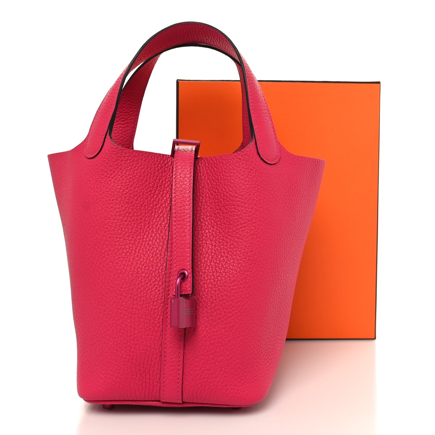 Hermes Taurillon Clemence Monochrome Picotin Lock 18 PM Rose Mexico 13 of 13