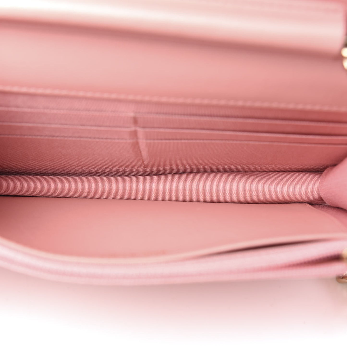 Caviar Quilted Boy Wallet On Chain WOC Pink
