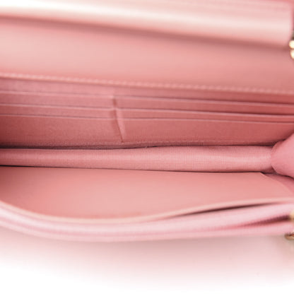 Chanel Caviar Quilted Boy Wallet On Chain WOC Pink 5 of 13