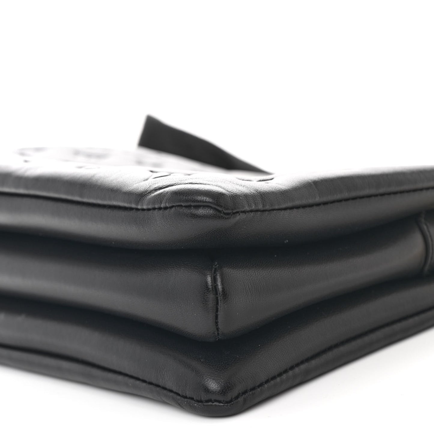 Lambskin Embossed Monogram Coussin PM Black
