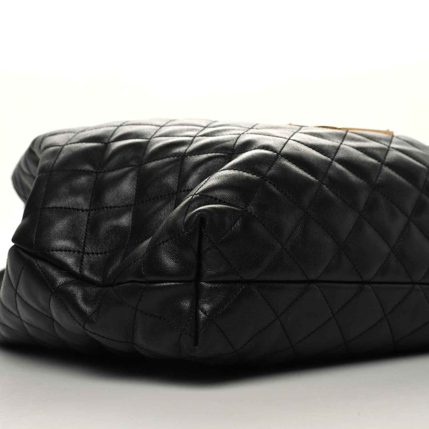 Saint Laurent Lambskin Quilted Maxi Icare Shopping Tote Black 10 of 11