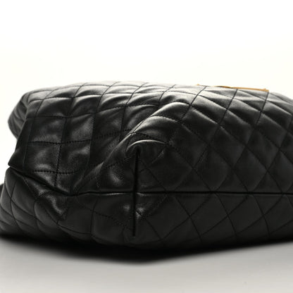 Saint Laurent Lambskin Quilted Maxi Icare Shopping Tote Black 10 of 11