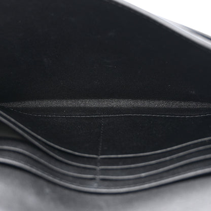 Christian Dior Goatskin Saddle Long Wallet With Chain Black 5 of 11