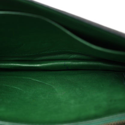 Hermes Shiny Porosus Crocodile Lydie Clutch Vert Fonce 6 of 18